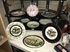 A quantity of cabinet plates etc.