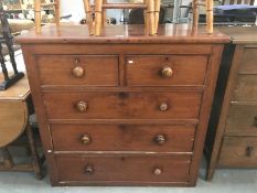 Victorian Mahogany 2 over 3 chest of drawers