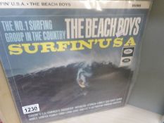 2 Beach Boys albums - Mono 1st press 'Surfin USA' and Holland 1st press with bonus EP.