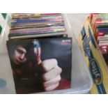 A box of mixed albums including Status Quo, Elton John, Don McLean etc.