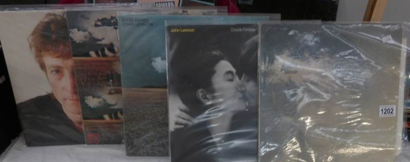 5 John Lennon albums including Mind Games first press.