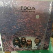 A Focus 'Moving Waves' LP record.