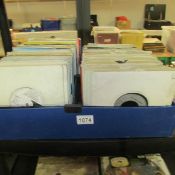 2 trays of 70's and 80's 45 rpm records.