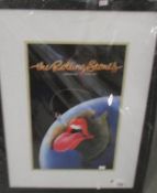 A framed and glazed Bravado limited edition print (93/200) 'The Rolling Stones Australian Tour 1973.