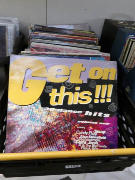 A box of mixed albums, pop, dance, soul etc.