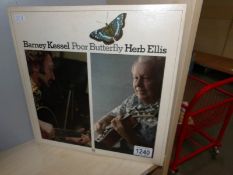 Jazz record, Barney Kessel 'Poor Butterfly' signed Barney Kessel.