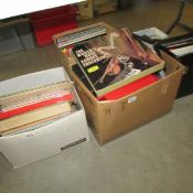 5 boxes of records and tapes, mostly classical and easy.