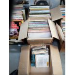 2 Boxes of albums,