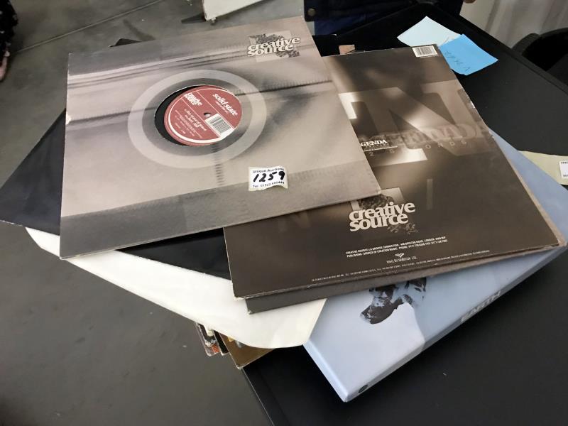 A quantity of creative source 12" singles,