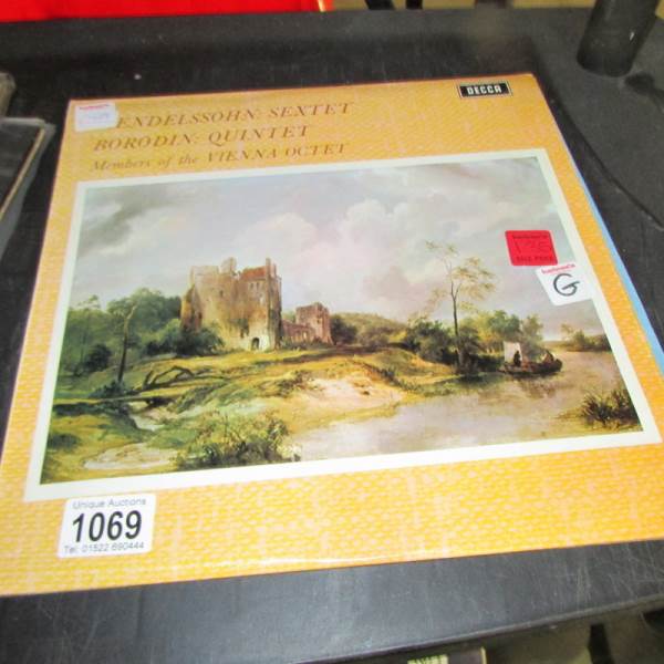 SXL6414 Made In England W/B. First press for this record, Mendelsohn Sextet, Borodin Quintet.