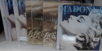 3 Madonna 'Like a Virgin' and 4 Madonna 'True Blue' albums.