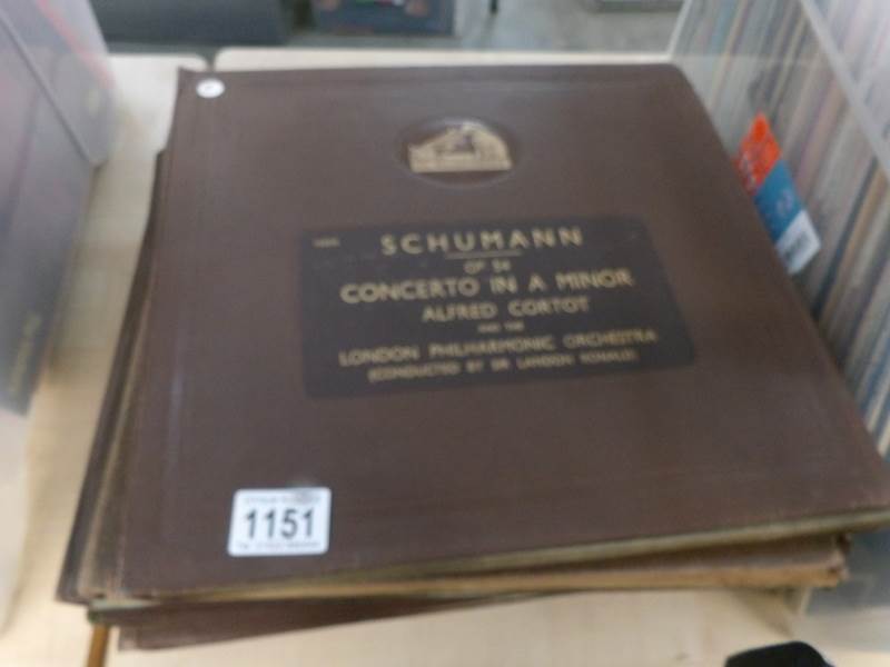 8 cased sets of classical 78 rpm records including Beecham, Gieseking, Barbiroll, Alfred Cortot etc.