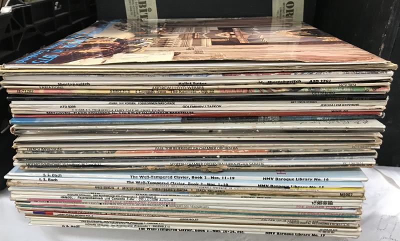 2 record cases of classical records, mostly smaller record labels. - Image 2 of 3