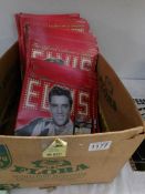 A quantity of Elvis collector's magazines.