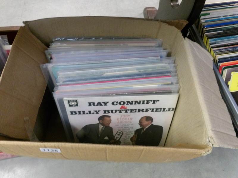 In excess of 40 easy records mostly Ray Conniffe, James Last etc.