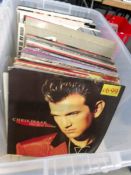A box of albums including Petshop Boys, Kylie, Chris Isaak etc.