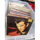 A box of albums including Petshop Boys, Kylie, Chris Isaak etc.