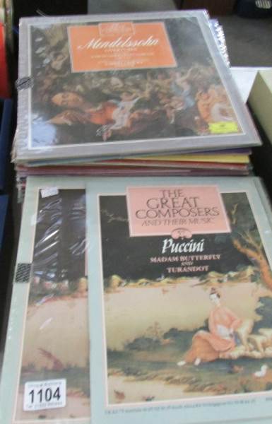 Great Composers and their music complete 66 vinyl set with books.