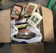 A collection of 45rpm records & some 8-track cassettes