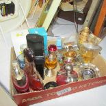 A mixed lot of scent bottles (some with part contents).