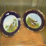 A pair of Spode 'Game Bird' cabinet plates.