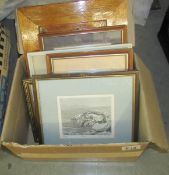 A box of assorted pictures.