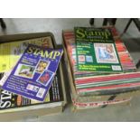 2 boxes of Stamp Magazine and Stamp Monthly.