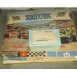 A Scalextric set (completeness unknown).