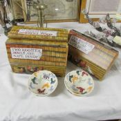 2 boxed pairs of Rooster bowls 'Emma Bridgewater's Present from Howden's Joinery'.