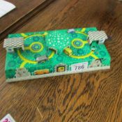 A tin plate toy train.