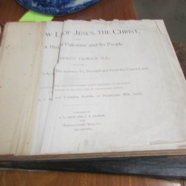 2 large books relating to the life of Jesus Christ.