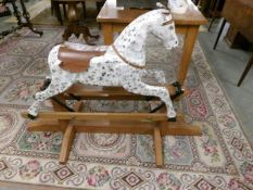 A vintage rocking horse.