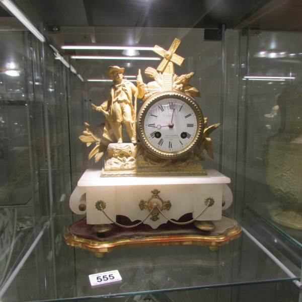 A French gilt clock by Paris maker.