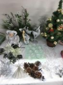 A collection of Christmas decorations