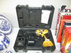 A boxed electric drill