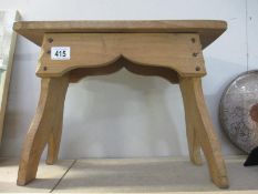 A wooden stool