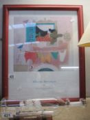 A framed and glazed Alberto Morocco print