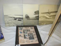 3 early aviation pictures etc