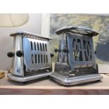 2 vintage chrome toasters