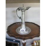 A fine pewter candlestick
