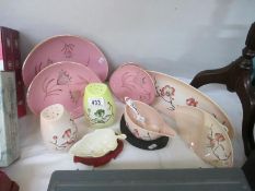 A collection of pottery including Carltonware items