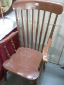 A painted Windsor chair