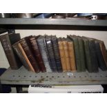 A shelf of early motoring and mechanic related books.