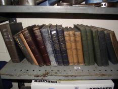 A shelf of early motoring and mechanic related books.