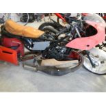 A Honda 125 motorcycle for parts, no ID or paperwork.
