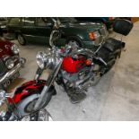 A 2004 Harley Davidson FLSTF1 Fatboy fuel injected 1450cc motorcycle.