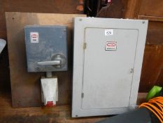 An MEM Memshield industrial fuse box and one other.