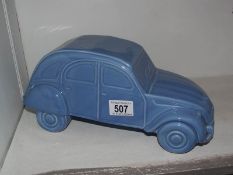 A large Dartmouth pottery model of a Citroen 2CV.