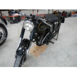 A 1948 AJS 500 model 18, restored early 1990's, good runner and still in good showable condition.