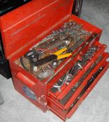 A Par-X tool box and contents including snap-on sockets.